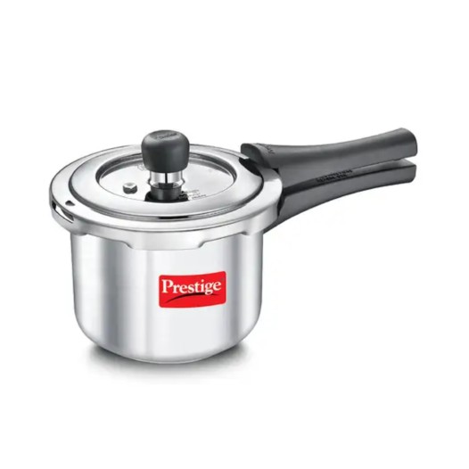 Prestige Svachh Popular Spillage Control Stainless Steel Pressure Cooker, (Silver)