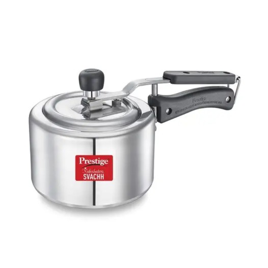 Prestige Nakshatra Svachh Aluminium Spillage Control Pressure Cooker (Silver)