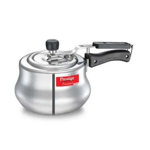 Prestige Nakshatra Plus Svachh Aluminium Spillage Control Handi Pressure Cooker (Silver)