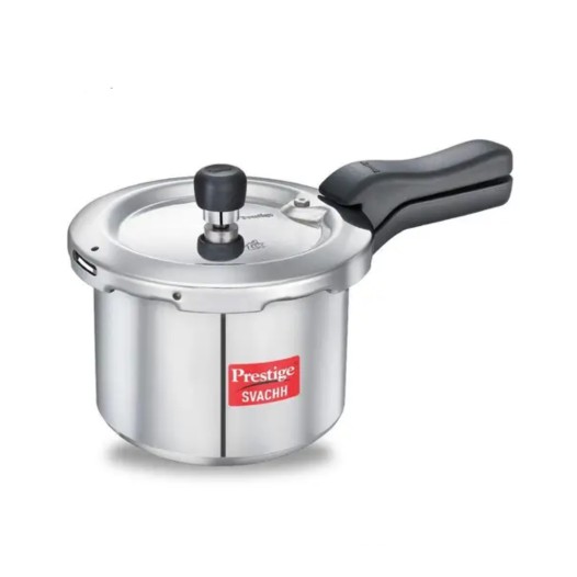 Prestige Svachh Aluminium Anti Bulge Induction Base Pressure Cooker (Silver)