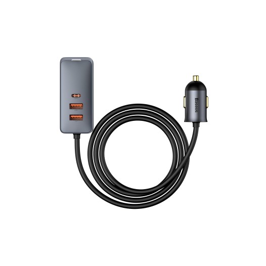 Baseus CCBT-B0G Share Together PPS Multi-port Fast Charging Car Charger with Extension Cable