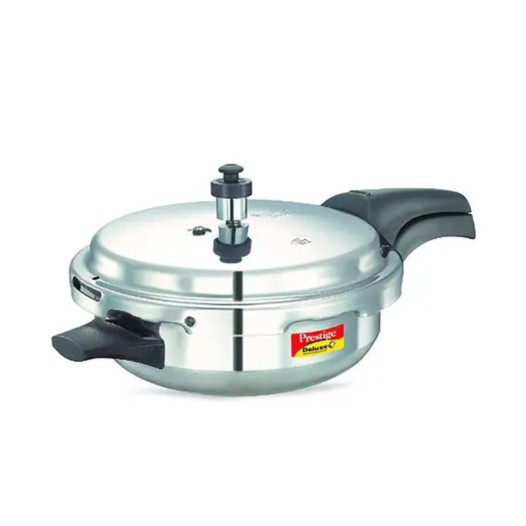 Prestige Deluxe Plus Aluminium Outer Lid Pressure Pan, Silver