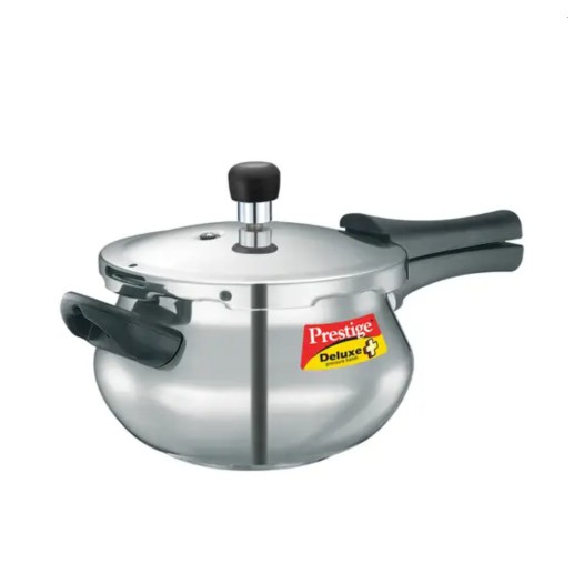 Prestige Deluxe Plus Aluminium Outer Lid Pressure Handi, Silver