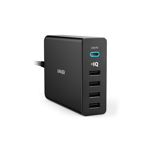 Anker Power Port+ 5 Port USB With USB-C 60W Charger Adapter (A2053)