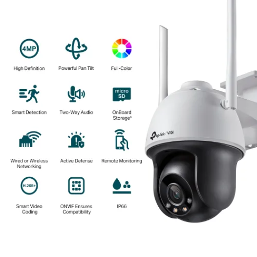 TP-Link VIGI C540-W 4MP Full-Color Wi-Fi IP PTZ Camera