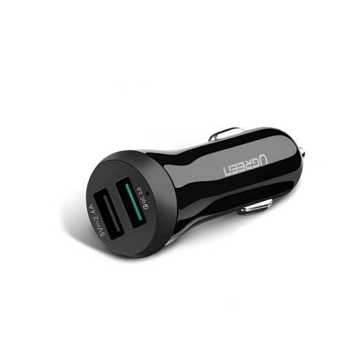 Ugreen 20757 30W Quick Charge 2.0 Dual Port USB Car Charger