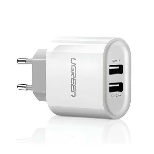 Ugreen CD104 Dual USB charger White #20384