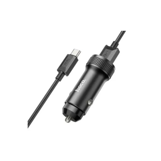 Hoco Z49A Level Single Port 18W Car Charger With Type-C Cable