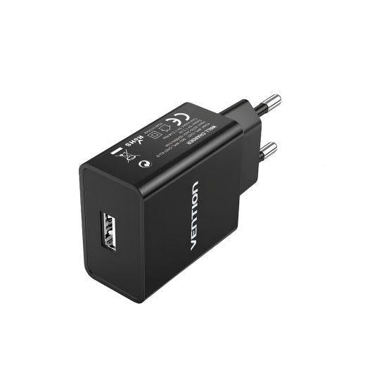 VENTION WML-CH07-EU-B 12W USB Wall Charger