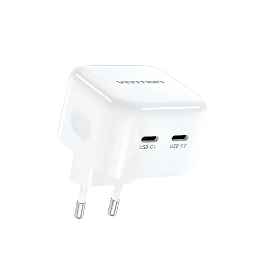 Vention FBPW0-EU Gan 35W Dual Port USB Type-C Charger