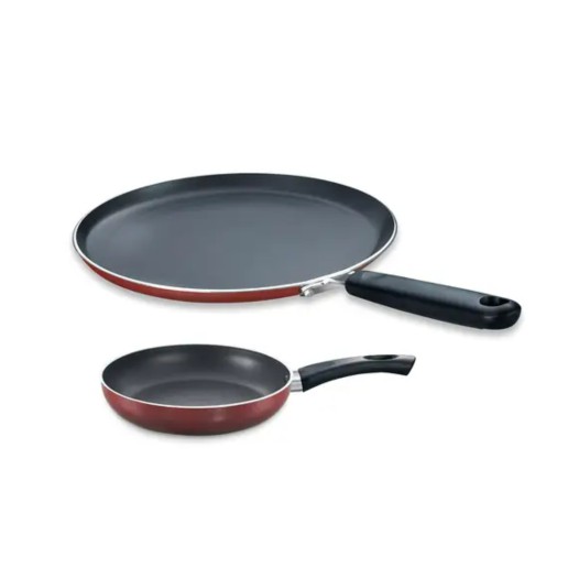 Prestige Omega Deluxe Twin Pack Omni Tawa -28 cm & Fry Pan -20 cm (Shrink Wrap)