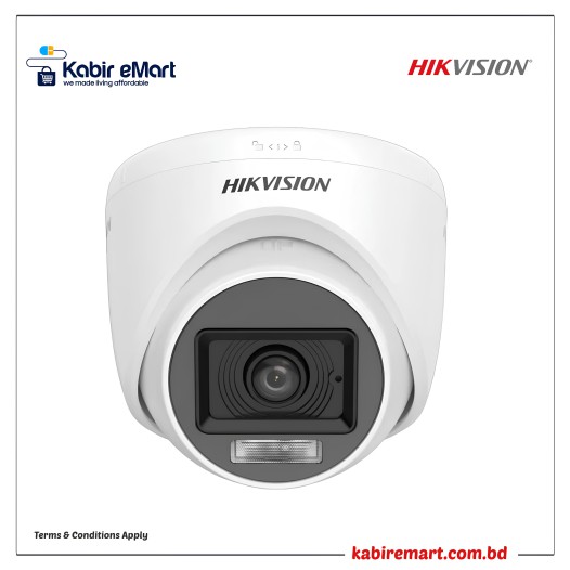 Hikvision DS-2CE76D0T-LPFS 2MP Dual Light Audio Fixed Turret Camera