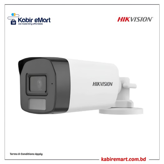 Hikvision DS-2CE17D0T-LFS 2MP Smart Hybrid Light Audio Fixed Bullet Camera