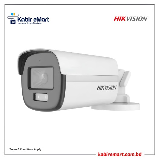 Hikvision DS-2CE12KF0T-FS 5MP 3K Color Vu Audio Fixed Bullet Camera