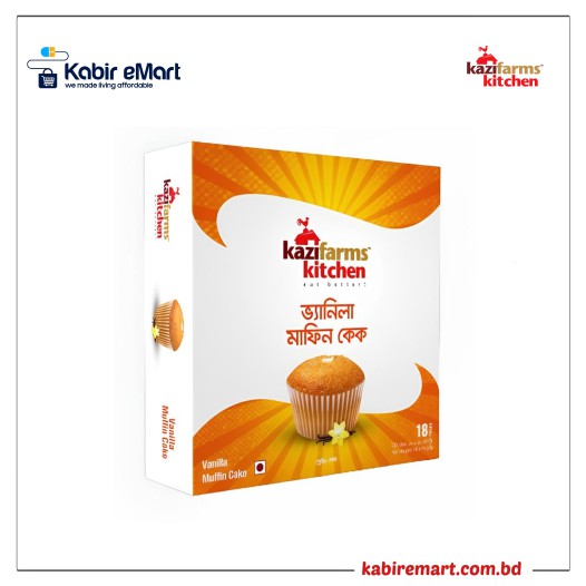 Kazifarms Kitchen Vanilla Muffin Cake Box 18 Pieces 324g