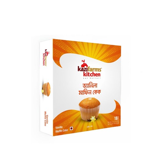 Kazifarms Kitchen Vanilla Muffin Cake Box 18 Pieces 324g