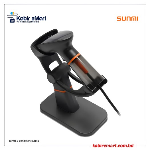 Sunmi NS021 2D Handheld Barcode Scanner With Stand