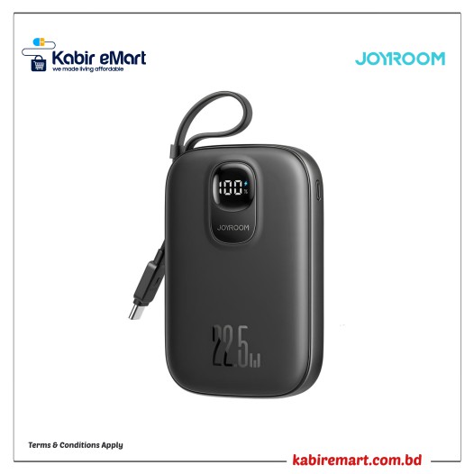 Joyroom JR-PBF17 10000mAh 22.5W Fast Charging Power Bank with Type-C Cable