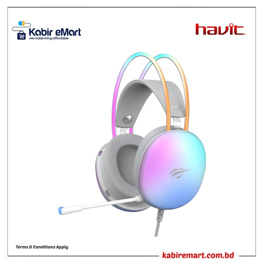 Havit Game note H2037d 3.5mm RGB Wired Gaming Headphone