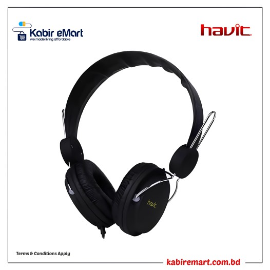 HAVIT HV-H2198d 3.5mm Headphone Black