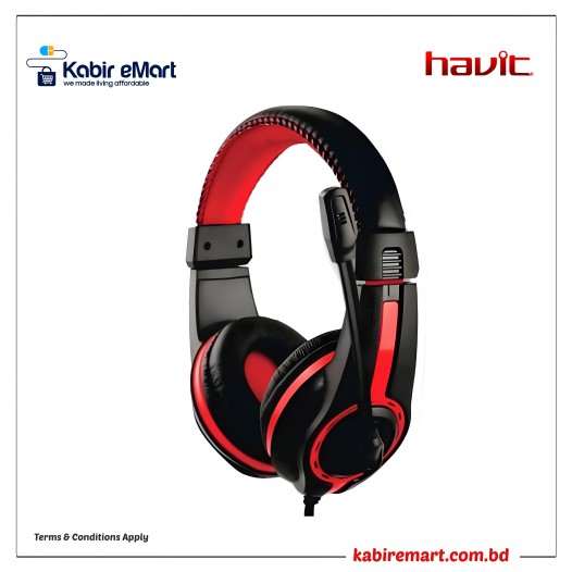 Havit HV-H2116D 3.5mm Stereo Headphone (Dual Port)