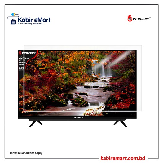 Perfect 32 Inch Basic Double Glass LED TV