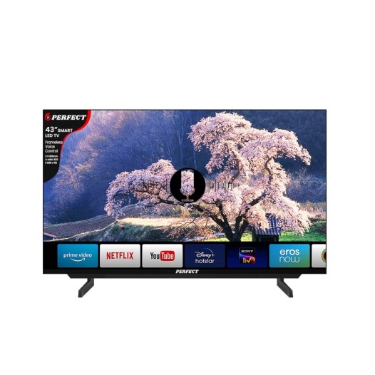 Perfect 43 INCH Smart LED TV Frameless, Voice Control