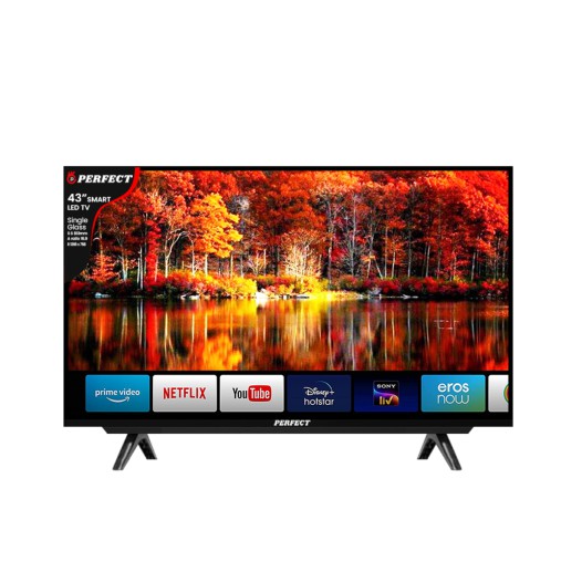 Perfect 43 INCH Smart LED TV, Single Glass