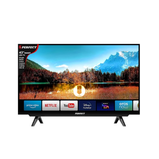 Perfect 43 INCH Smart LED TV, Single Glass, Voice Control