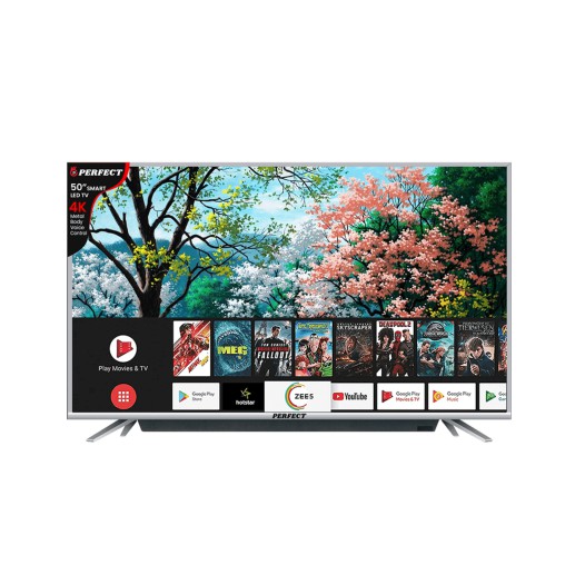 Perfect 50 INCH Smart 4K LED TV Frameless, Voice Control