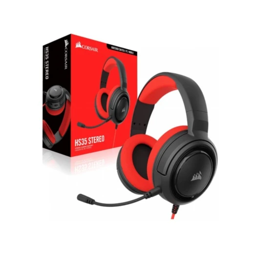 Corsair HS35 Stereo Gaming Headphone - Red