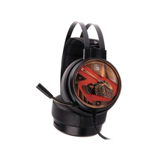 A4tech G650S USB Dazzling Orange Light Gaming Headphone Black