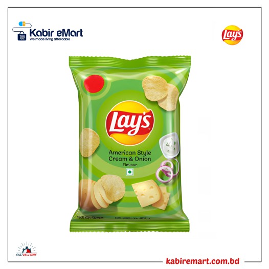 Lays American Style Cream & Onion 18gm